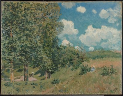 La carretera de Versalles a Saint-Germain de Alfred Sisley